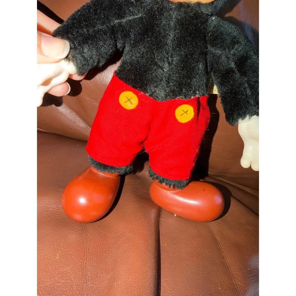 Vintage Mickey Mouse Applause Plush Plastic Face Hands Shoes 1980s‎ Disney Toy